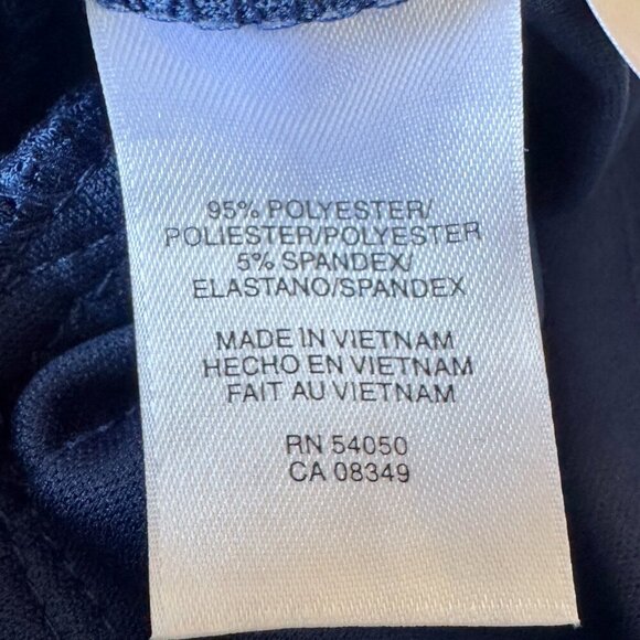 Evan Picone Royal Blue Boatneck Dress with Ruched Waist - Picture 6 of 10